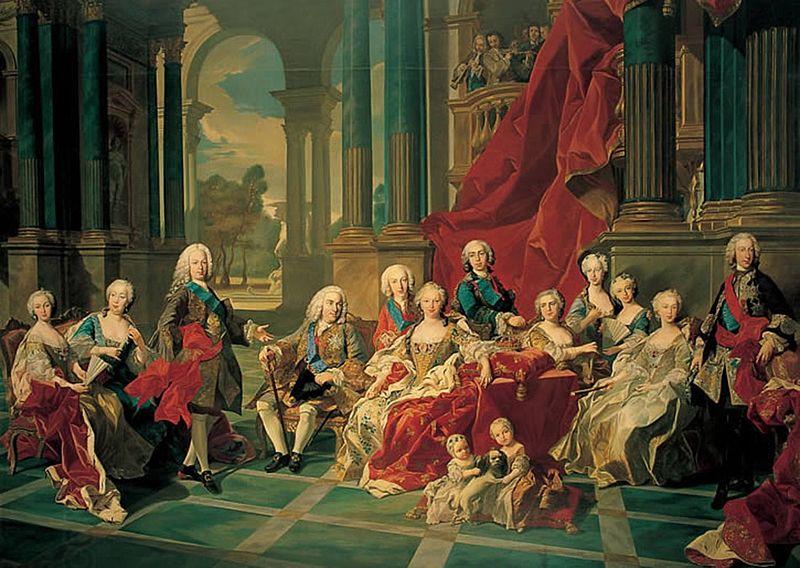 Louis Michel van Loo Philip V of Spain and his family